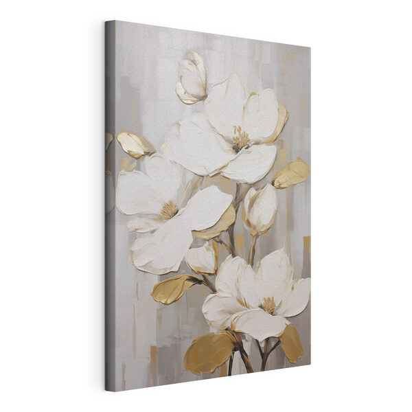 Fiori delicati su uno sfondo tenue Stampa su tela Fiori delicati su uno sfondo tenue