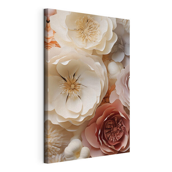 Stampa su tela Composizione di fiori di carta