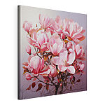 Stampa su tela I fiori rosa della magnolia in fiore in primavera