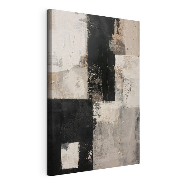 Dipinto in bianco e nero Stampa su tela Dipinto in bianco e nero