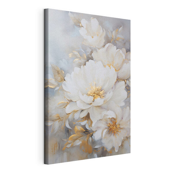 - Fiori delicati dai colori tenui Stampa su tela - Fiori delicati dai colori tenui