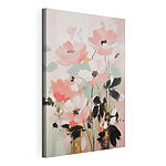 Stampa su tela Dipinto raffigurante fiori rosa