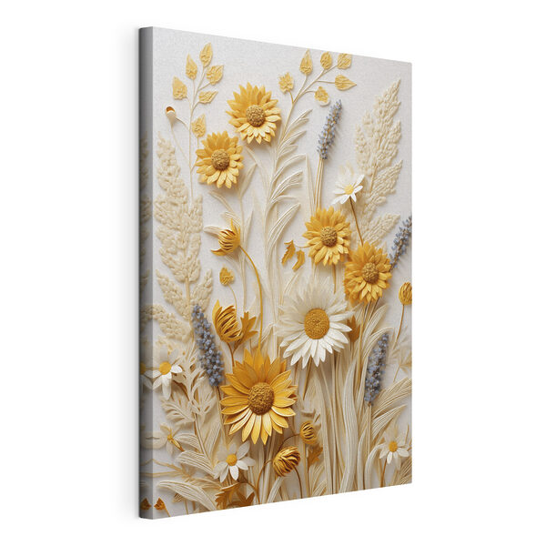 Fiori di carta dai colori vivaci e dalle tonalità tenui Stampa su tela Fiori di carta dai colori vivaci e dalle tonalità tenui