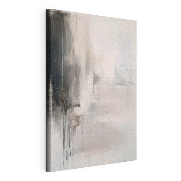 Pittura astratta in bianco e nero Stampa su tela Pittura astratta in bianco e nero