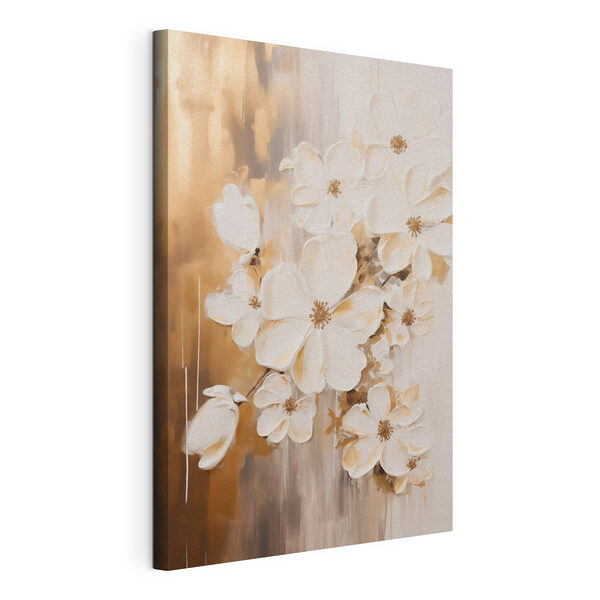 Dipinto raffigurante fiori bianchi Stampa su tela Dipinto raffigurante fiori bianchi