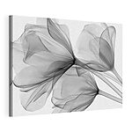 Stampa su tela Composizione floreale con tulle