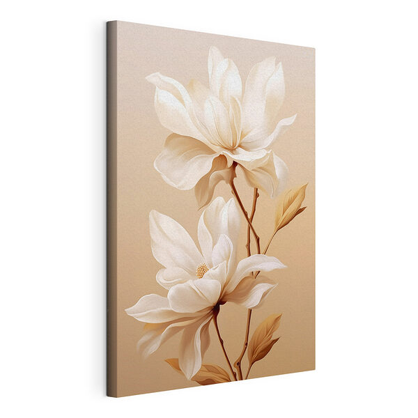 Stampa su tela Fiori delicati dai toni tenui
