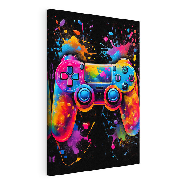 Stampa su tela Joystick colorato per videogiochi