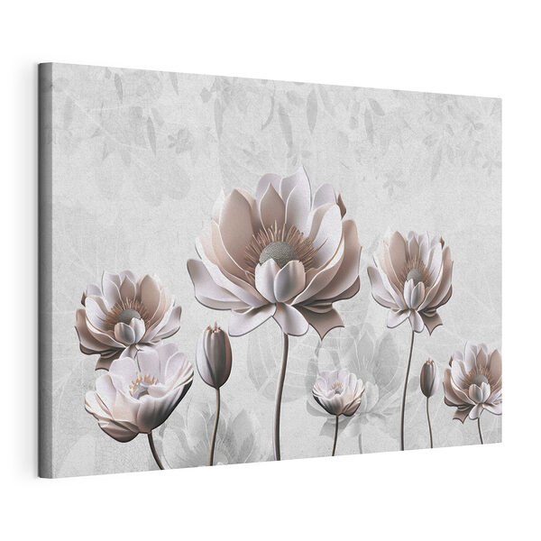 Stampa su tela Fiori in fiore, realizzati con eleganza