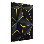 Stampa su tela Design geometrico moderno in nero e metallizzato