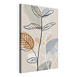 Stampa su tela Arte botanica astratta dai colori tenui