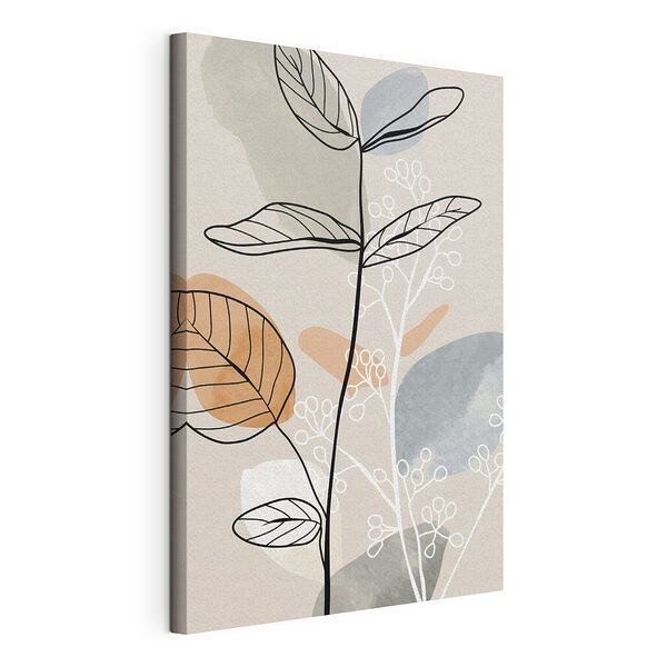 Stampa su tela Arte botanica astratta dai colori tenui (COD: s37052) Stampa su tela Stampa su tela Arte botanica astratta dai colori tenui (COD: s37052)