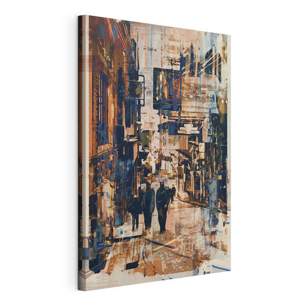 Stampa su tela Paesaggio urbano astratto dai colori caldi (COD: s37081) Stampa su tela Stampa su tela Paesaggio urbano astratto dai colori caldi (COD: s37081)