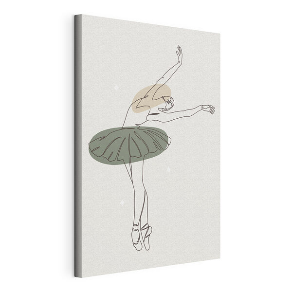 Disegno di una ballerina Stampa su tela Disegno di una ballerina