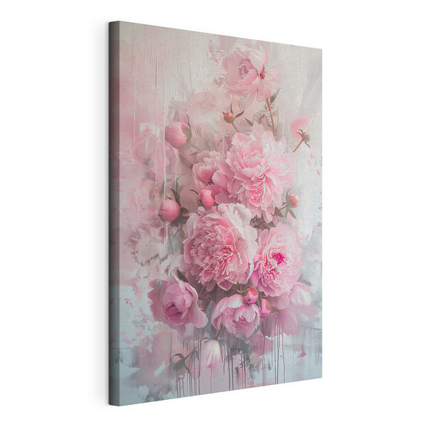 Stampa su tela Delicati fiori rosa in fiore