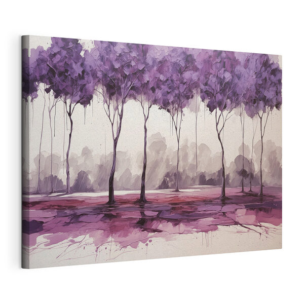 Stampa su tela Dipinto raffigurante alberi con foglie viola (COD: s39155) Stampa su tela Stampa su tela Dipinto raffigurante alberi con foglie viola (COD: s39155)