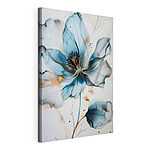 Stampa su tela Eleganti petali blu in fiore