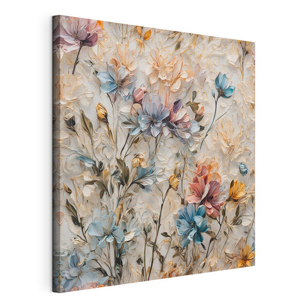 Stampa su tela Fiori dai delicati toni pastello