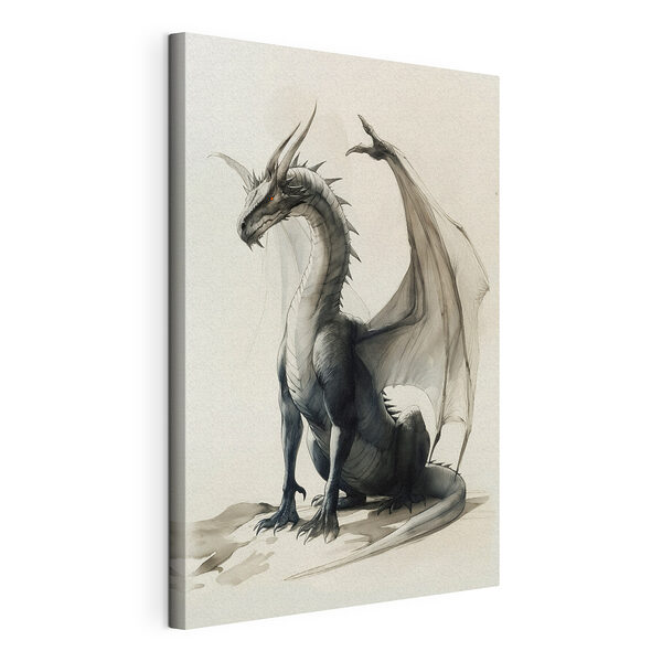 Stampa su tela Disegno di un drago