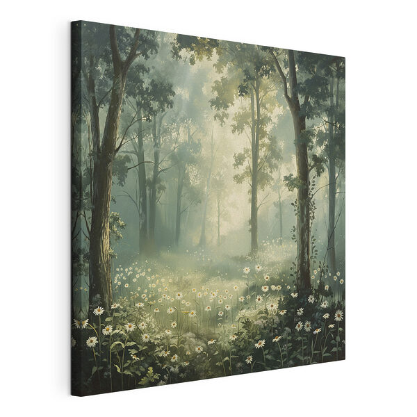 Stampa su tela Foresta con fiori e alberi (COD: s40228) Stampa su tela Stampa su tela Foresta con fiori e alberi (COD: s40228)