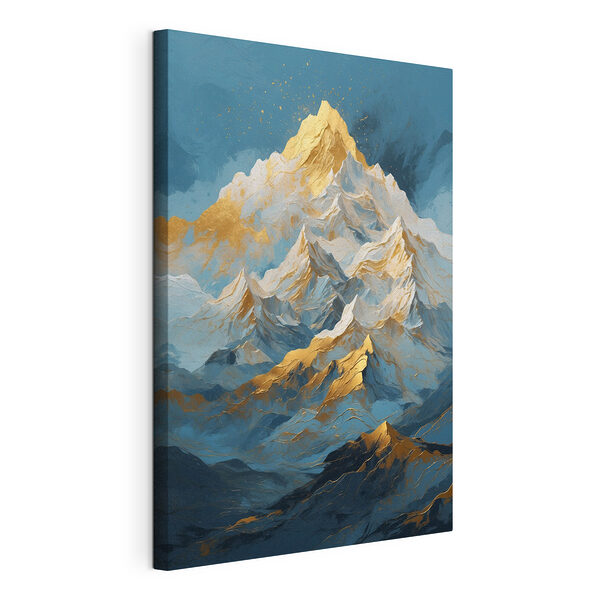 Cime sfiorate da sfumature soleggiate Stampa su tela Cime sfiorate da sfumature soleggiate