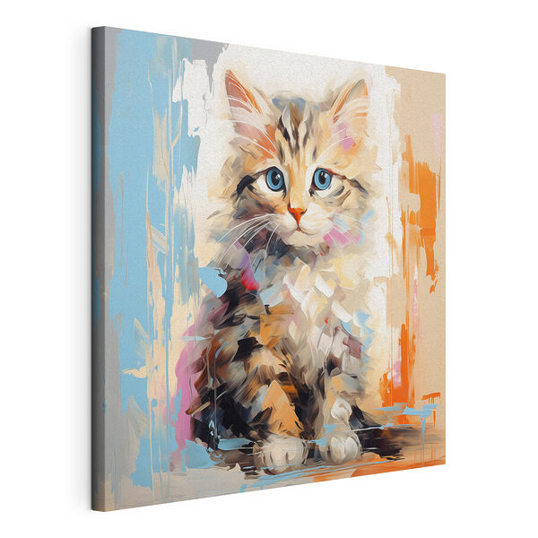 Gatto dagli occhi blu Stampa su tela Gatto dagli occhi blu