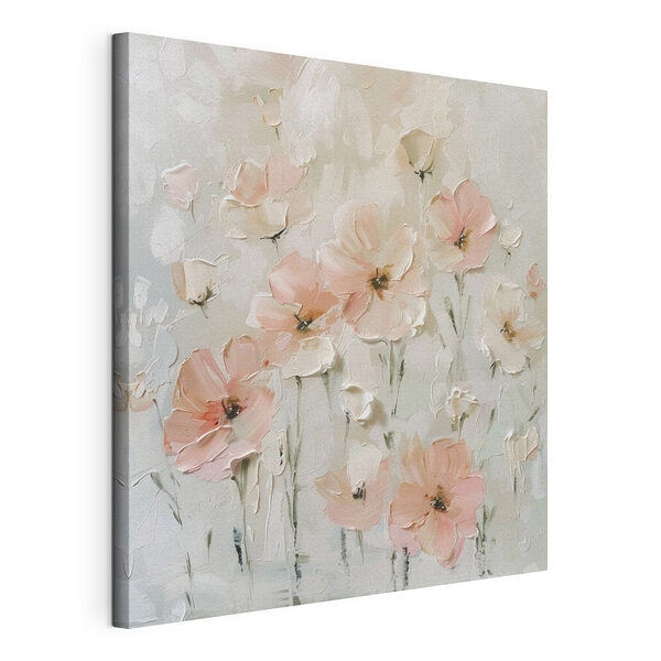 Dipinto raffigurante fiori rosa Stampa su tela Dipinto raffigurante fiori rosa