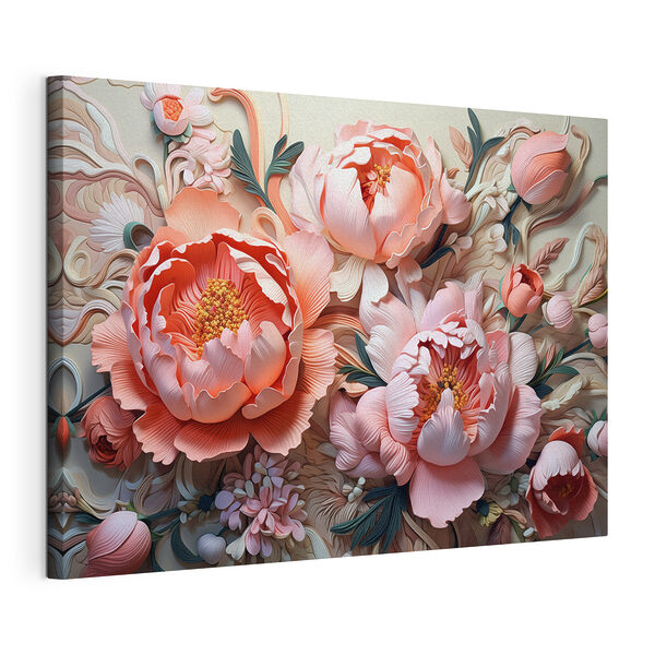 Stampa su tela Splendidi fiori dai delicati toni pastello