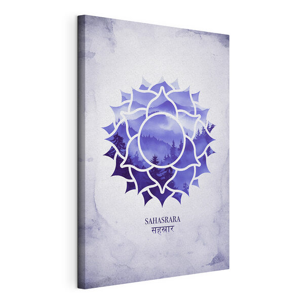 Stampa su tela Stampa su tela Motivo floreale blu e bianco (COD: s41886)