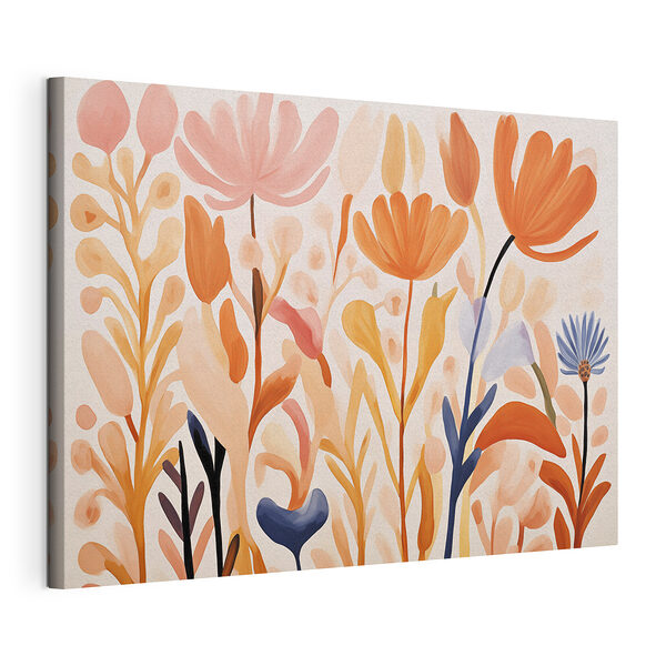 Dipinto di fiori e foglie Stampa su tela Dipinto di fiori e foglie