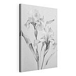 Stampa su tela Fiori delicati dall'eleganza monocromatica