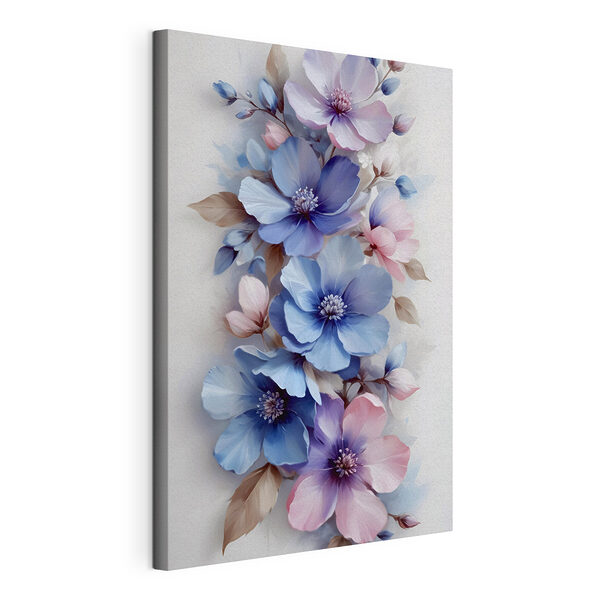 Stampa su tela Fiori delicati dai colori tenui