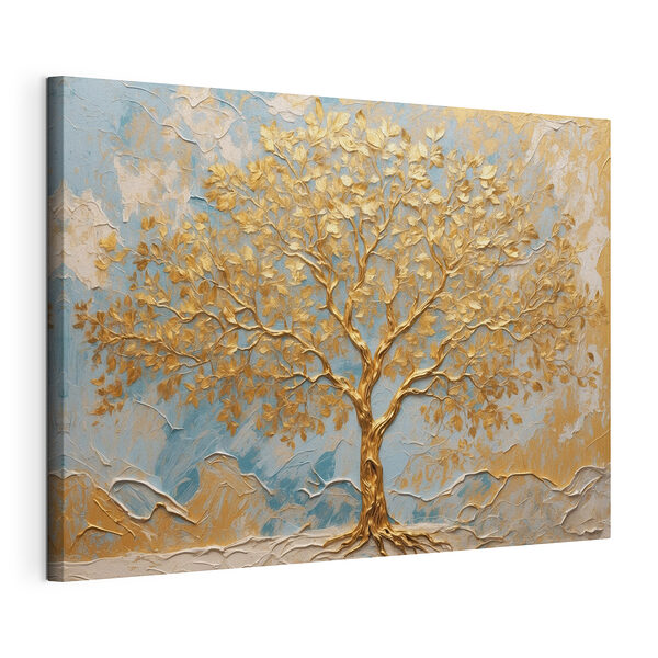 Stampa su tela Albero artistico su uno sfondo sereno
