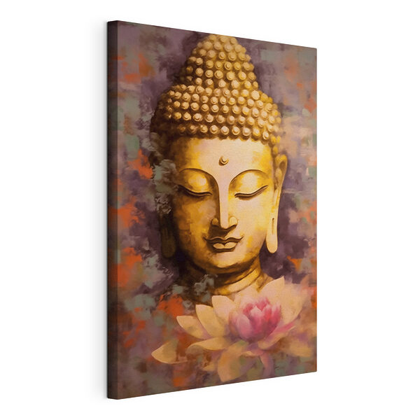 Stampa su tela Dipinto raffigurante un Buddha