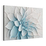 Stampa su tela Fiore bianco di carta