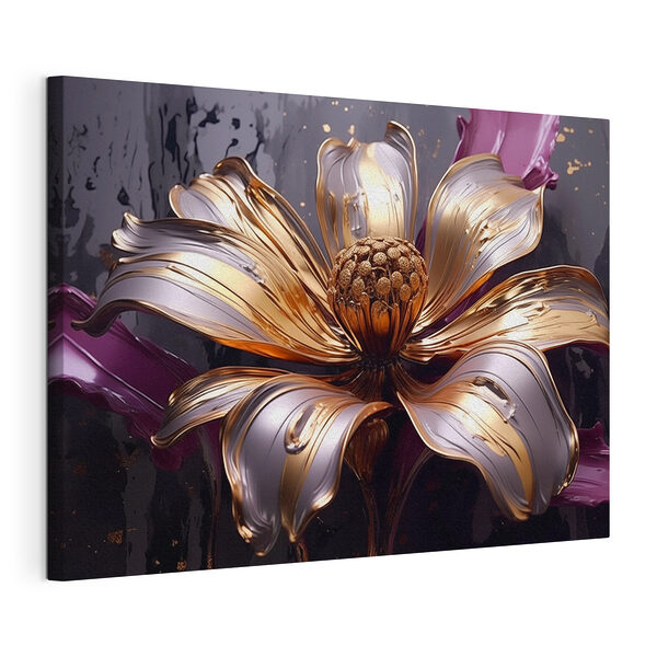 Fiore elegante dai petali sinuosi Stampa su tela Fiore elegante dai petali sinuosi