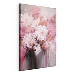 Stampa su tela Dipinto raffigurante fiori rosa