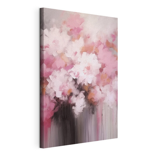 Dipinto raffigurante fiori rosa Stampa su tela Dipinto raffigurante fiori rosa