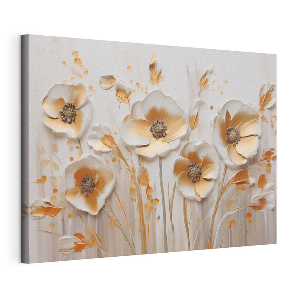 Stampa su tela Fiori delicati dai colori tenui