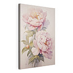 Stampa su tela Dipinto raffigurante fiori rosa
