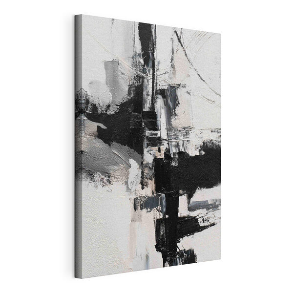 Dipinto in bianco e nero Stampa su tela Dipinto in bianco e nero