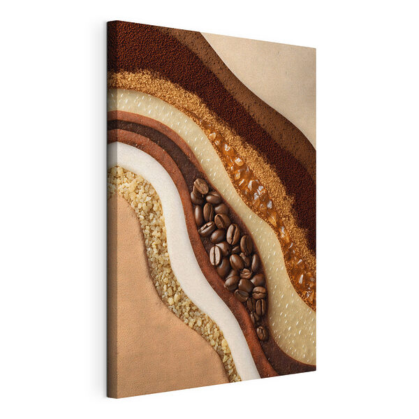 Vortici di texture e colori terrosi Stampa su tela Vortici di texture e colori terrosi