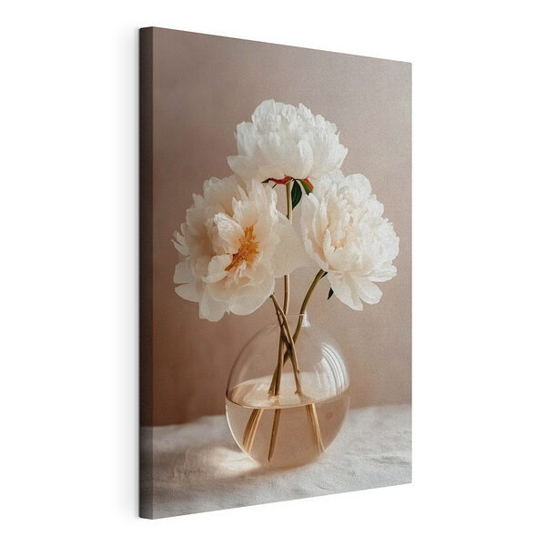 Stampa su tela Vaso con dei fiori dentro