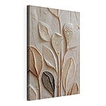 Stampa su tela Foglie artistiche dalle trame delicate