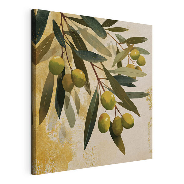Stampa su tela Olive verdi su un ramo