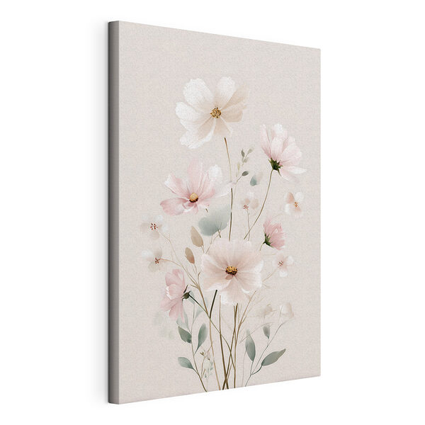 Stampa su tela Fiori delicati dai tenui toni pastello