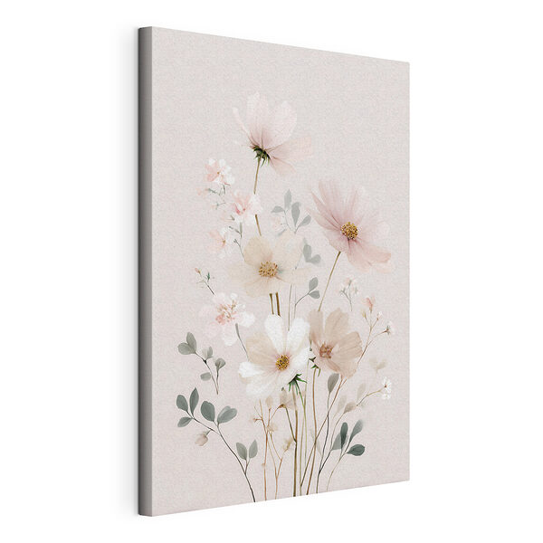 Stampa su tela Fiori delicati dai tenui toni pastello