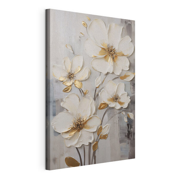 Stampa su tela - Elegante motivo floreale in tonalità tenui