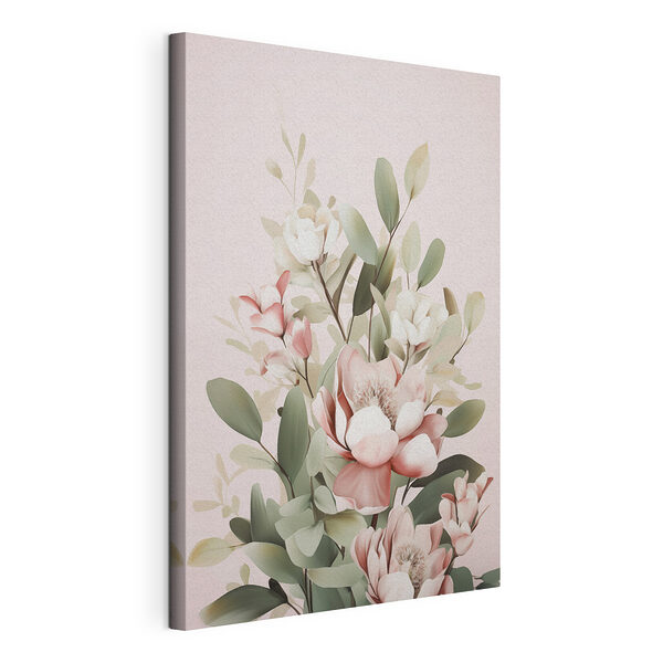- Delicati fiori dai tenui toni pastello Stampa su tela - Delicati fiori dai tenui toni pastello