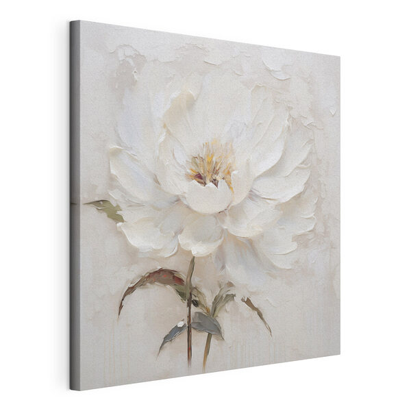 Dipinto raffigurante un fiore bianco Stampa su tela Dipinto raffigurante un fiore bianco